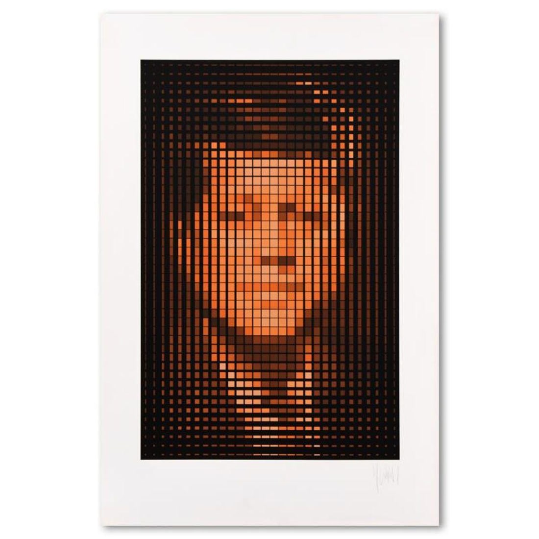 Jean-Pierre Yvaral (1934-2002), "JFK" Limited Edition Serigraph, Numbered and Hand Signed with: JFK is a limited edition serigraph on paper by Jean-Pierre Yvaral (1934-2002), numbered and hand signed by the artist. Includes Letter of Authenticity. Measures approx. 28" x 41" (with border); 21.5"