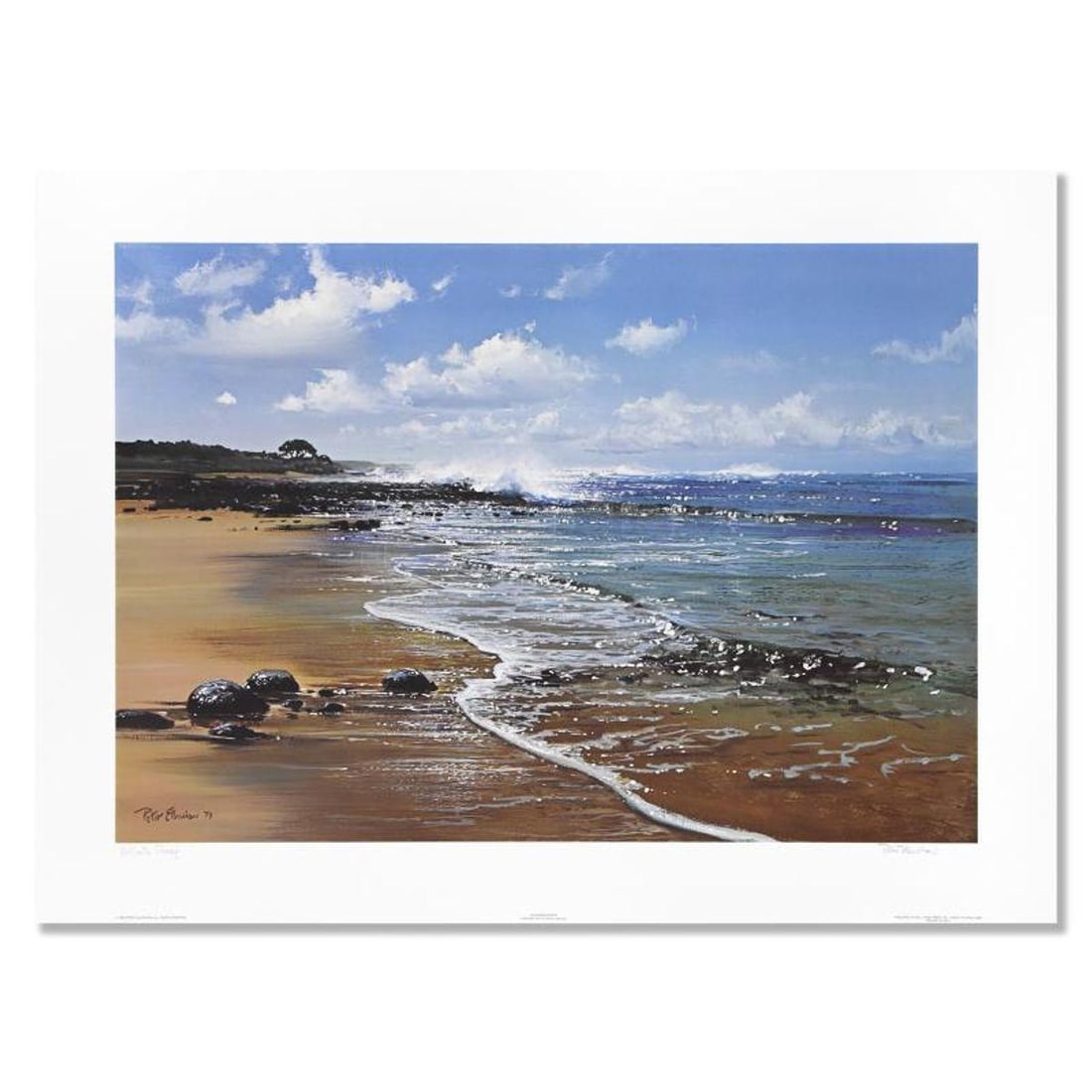 Peter Ellenshaw (1913-2007), "Midsummer Morn" Limited Edition Lithograph, Numbered and Hand Signed: Midsummer Morn is a limited edition lithograph on paper by Peter Ellenshaw (1913-2007), numbered and hand signed by the artist. Includes Letter of Authenticity. Measures approx. 32" x 22.5" (border),