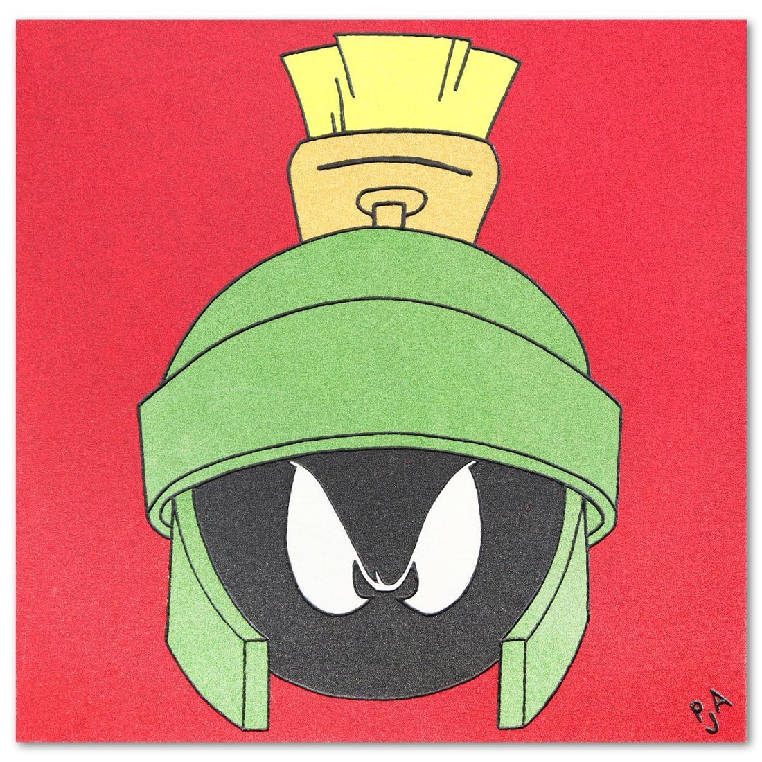 P.J. Andrews- Original Painting with Diamond Dust "Marvin Among The Glitter" (1 of 2)