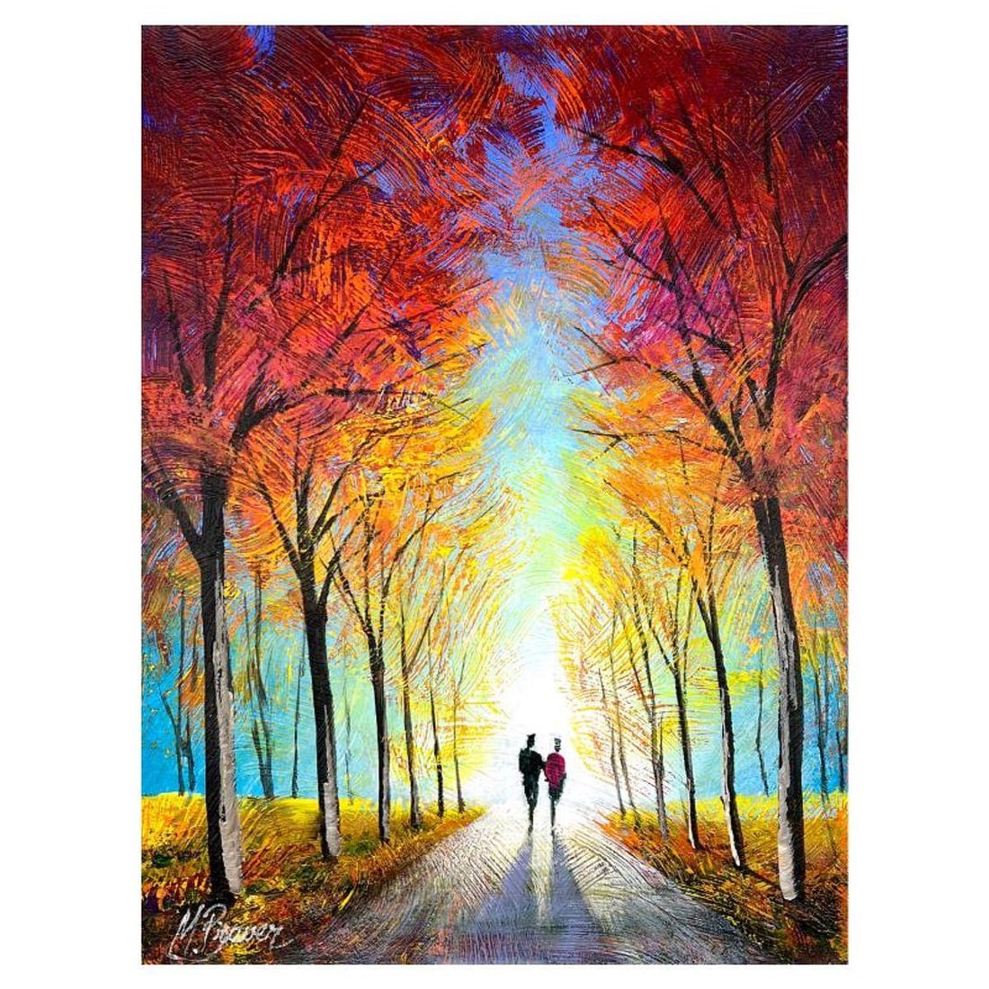 Mark Braver Hand Signed Original Painting on Canvas with Letter of Authenticity. (1 of 2)