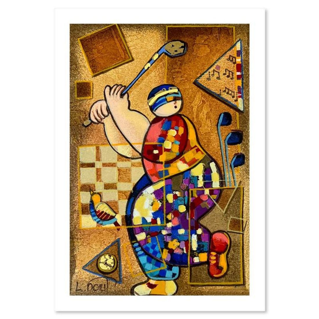 Dorit Levi, "Strike a Note" Limited Edition Serigraph, Numbered and Hand Signed with Letter of (1 of 2)