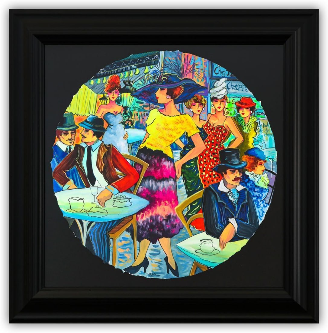 Patricia Govezensky- Original Watercolor "Cafe in Madrid" (1 of 3)