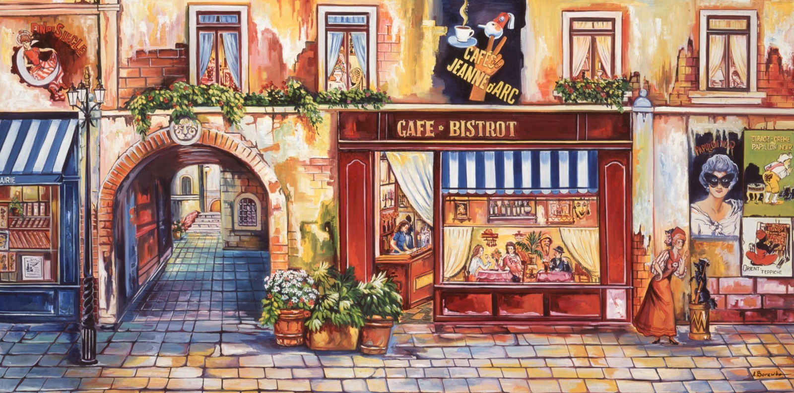 Alexander Borewko- Original Giclee on Canvas "Lighted Road" (1 of 1)