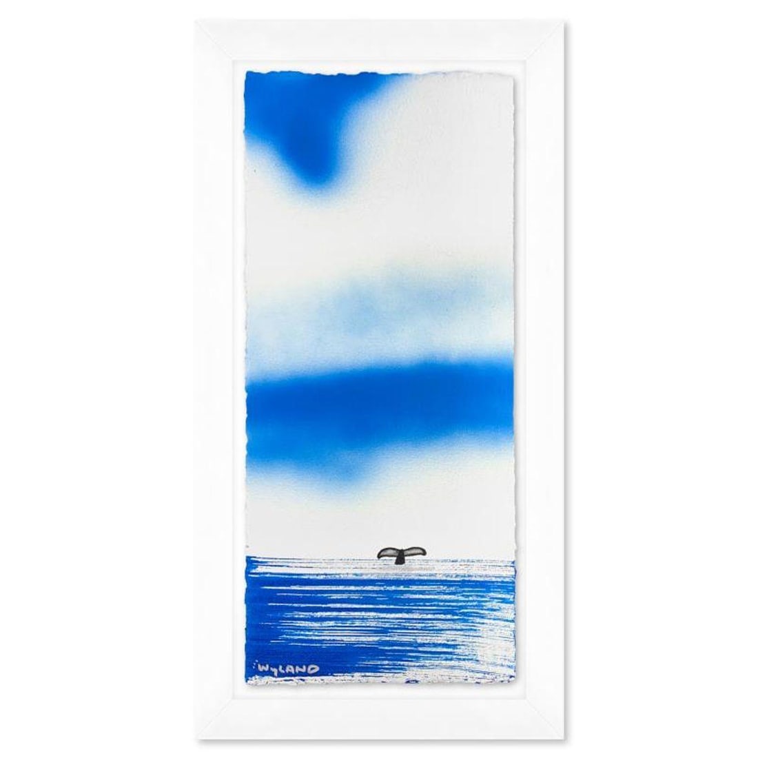 Wyland, "Fluke" Framed, Hand Signed Original Painting with Letter of Authenticity. (1 of 3)