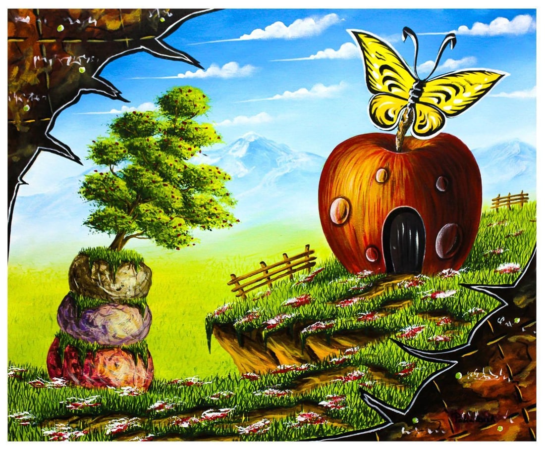 Eugene Poliarush- Original Oil on Canvas "Across the Mountains" (1 of 2)