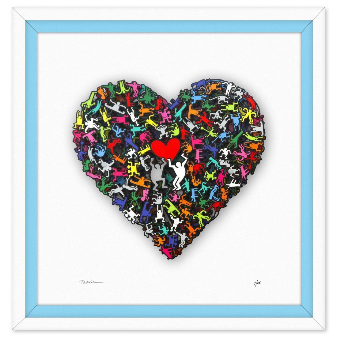 Patricia Govezensky- 3D Multilayered Woodcut "Dancers" (1 of 2)