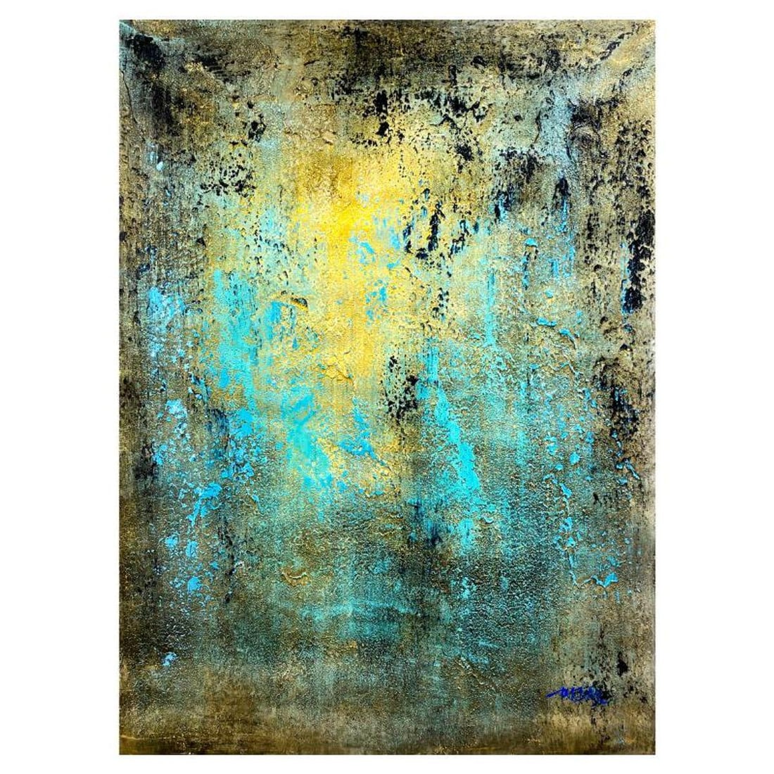 Mani, Original Acrylic Painting on Canvas, Hand Signed with Letter of Authenticity. (1 of 2)