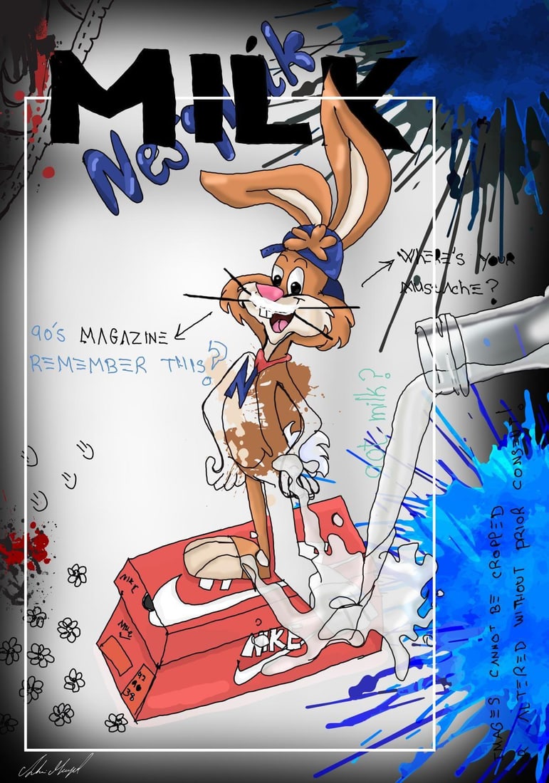 Shani Moyal- Mixed Media "Nestquiq": Artist: Shani Moyal. Medium: Mixed Media. Title: Nestquiq. Size: 33" x 24". Signature: Hand Signed by the artist. Certificate of Authenticity: Is included. Reference#: 14244.