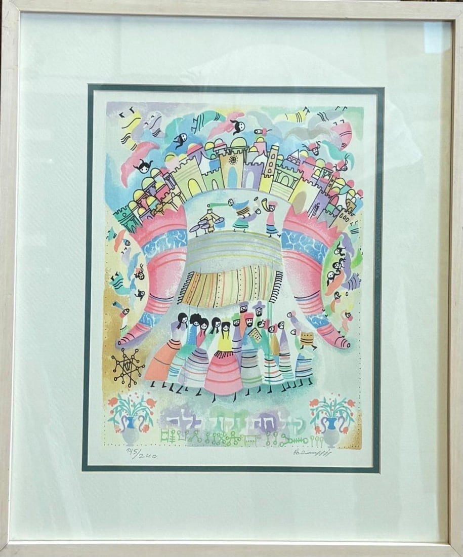 Raphael Abecassis- Serigraph: Artist: Raphael Abecassis. Medium: Serigraph. Measures approx. 16" x 20" (framed). Signature: Hand signed and numbered. Reference#: 87182.