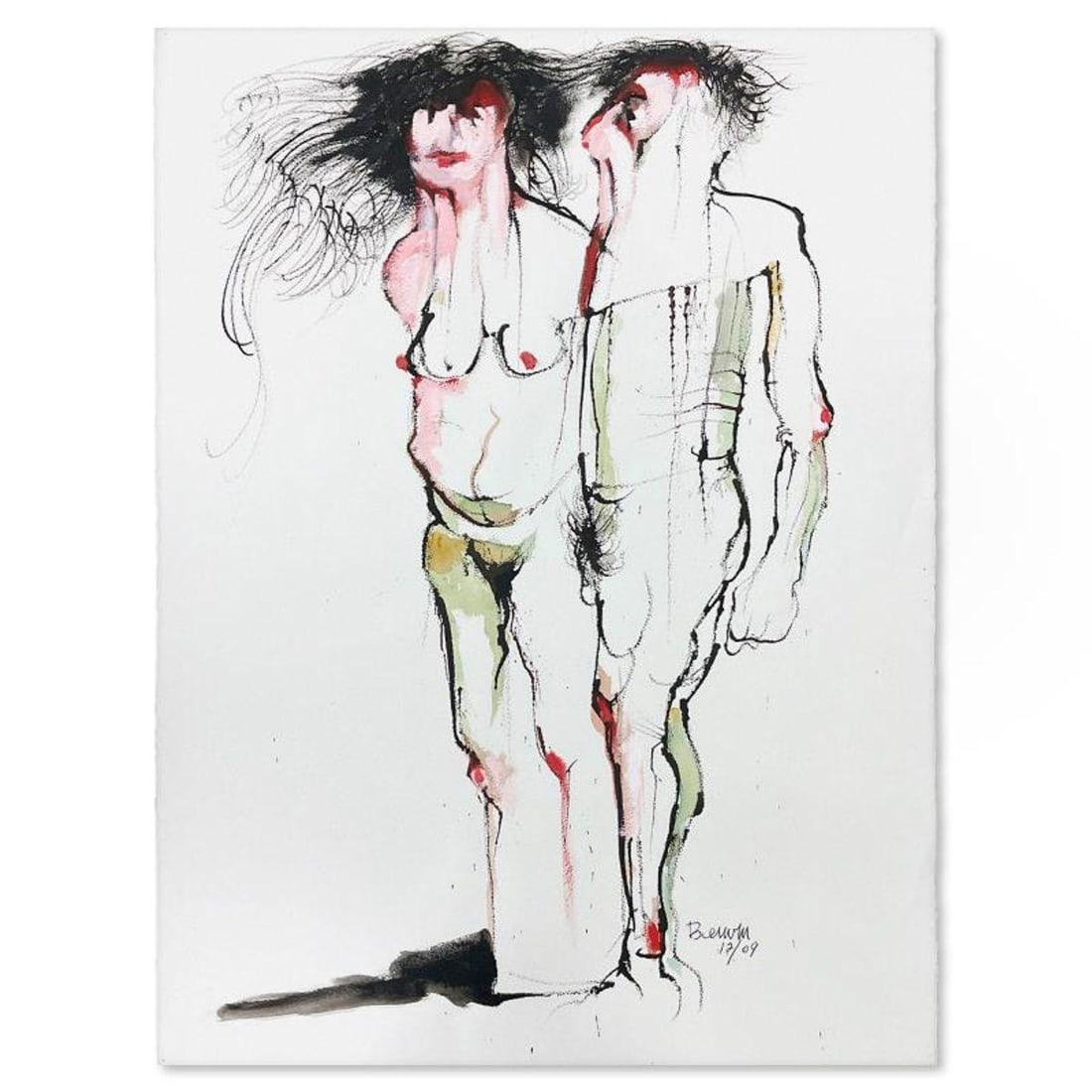 Milton Berwin (1925-2023), Original Painting (30" x 22"), Hand Signed with Letter of Authenticity. (1 of 2)