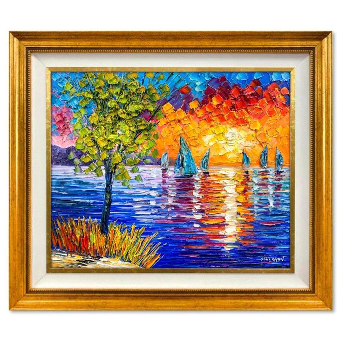 Slava Ilyayev, Framed Original Oil Painting on Canvas, Hand Signed with Letter of Authenticity. (1 of 2)