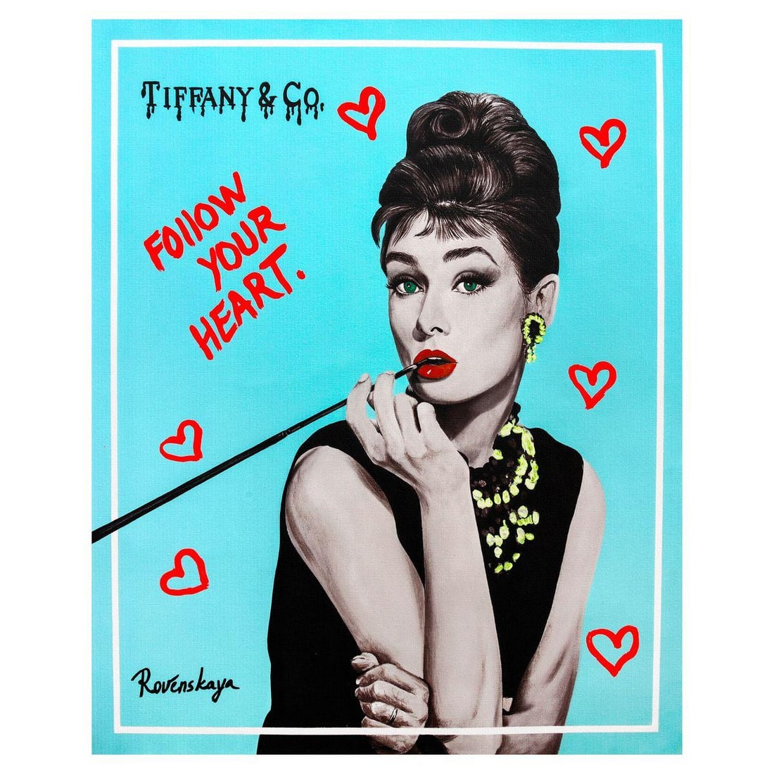 Nastya Rovenskaya- Mixed Media on Canvas "Audrey" (1 of 2)