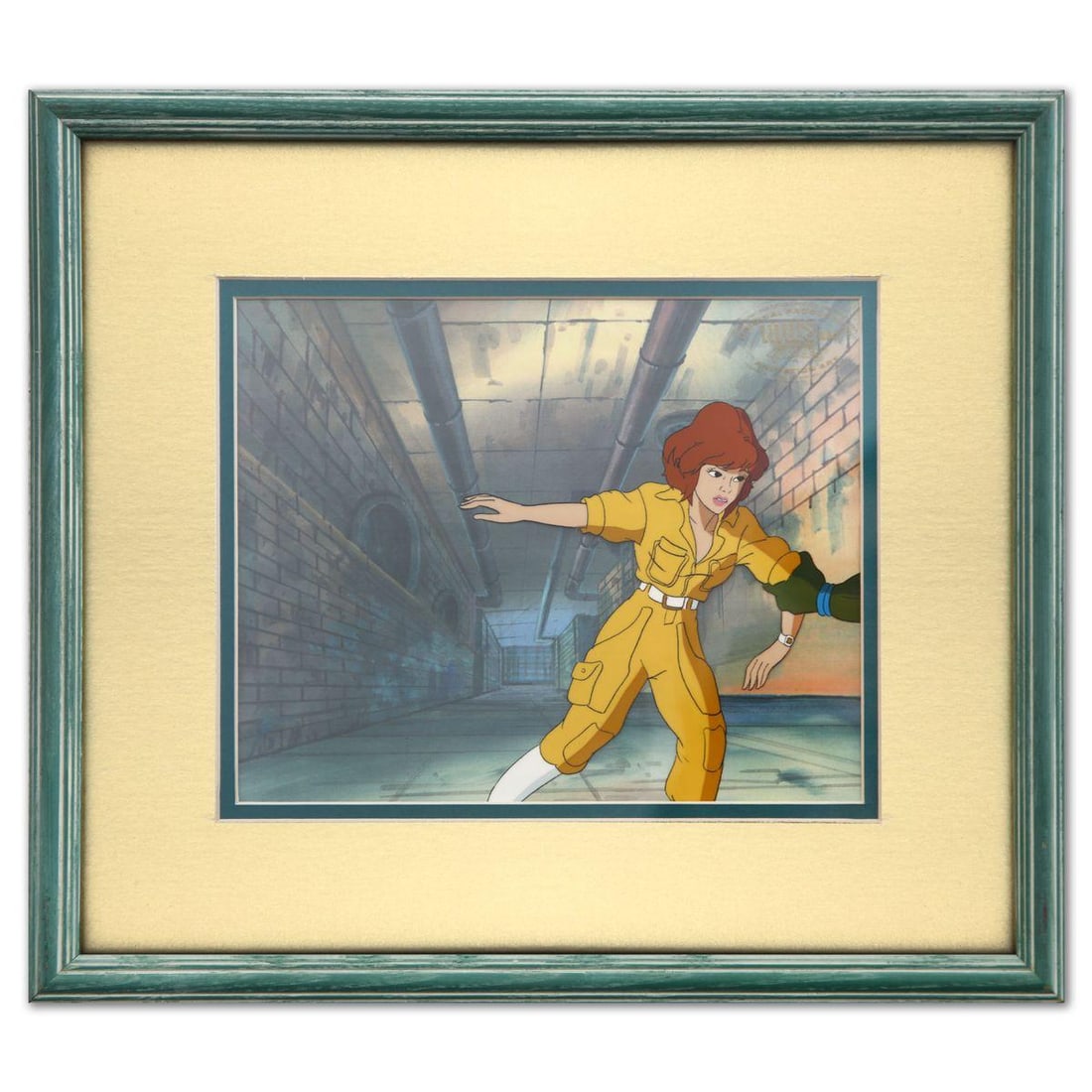 Animation Art- Hand-Painted Cel "April and Leonardo" (1 of 2)