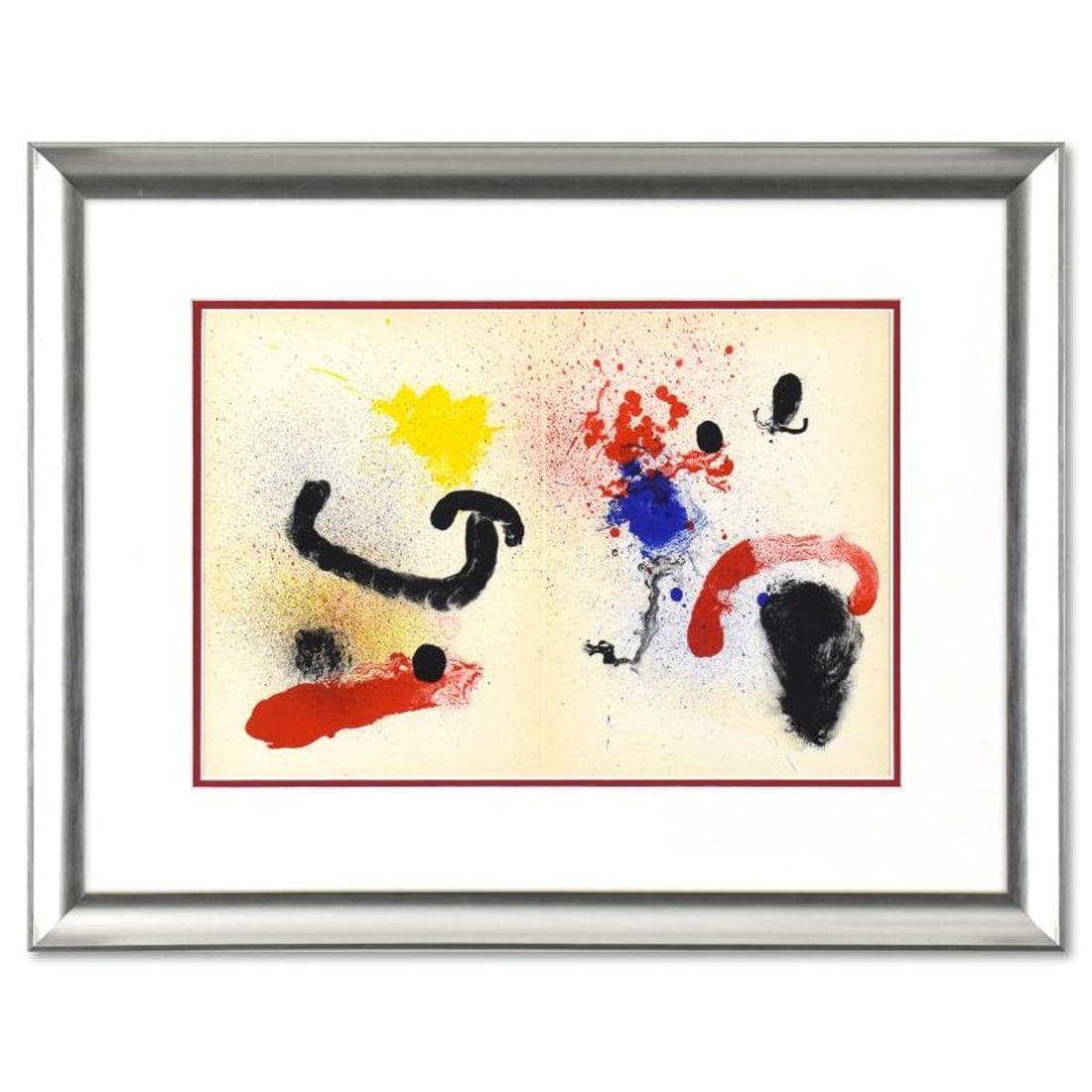 Joan Miro (1893-1983), Framed Lithograph on Paper with Letter of Authenticity. (1 of 2)