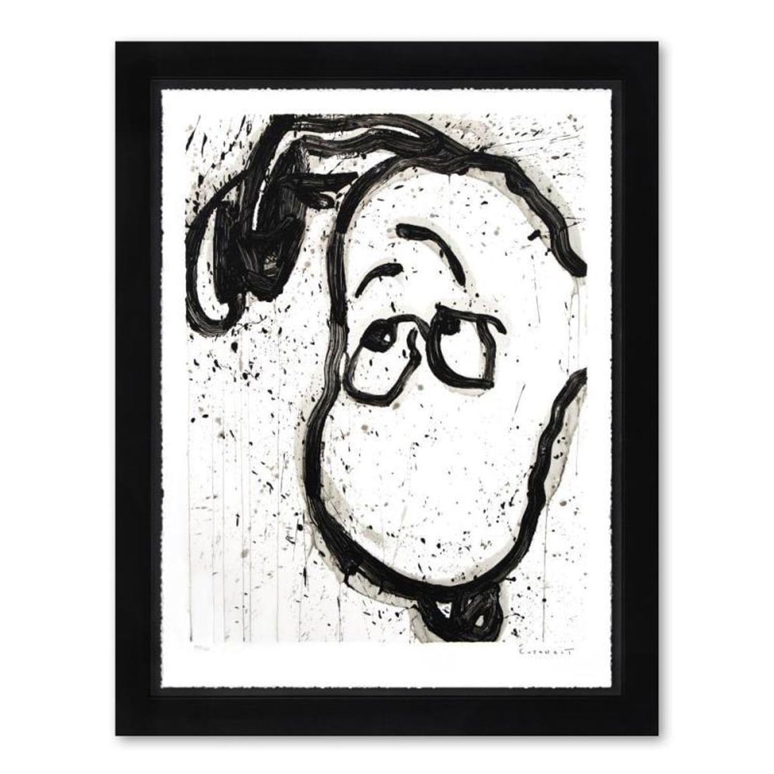 Tom Everhart, "I Can't Believe My Ears, Darling" Framed Limited Edition Hand Pulled Original: I Can't Believe my Ears, Darling is a limited edition hand pulled original lithograph on museum quality deckle-edge paper by Tom Everhart. The piece is numbered, and hand signed by the artist. This is