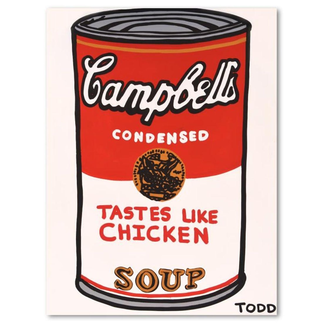 Todd Goldman, "Tastes Like Chicken" Original Acrylic Painting on Gallery Wrapped Canvas (36" x 48"), (1 of 2)