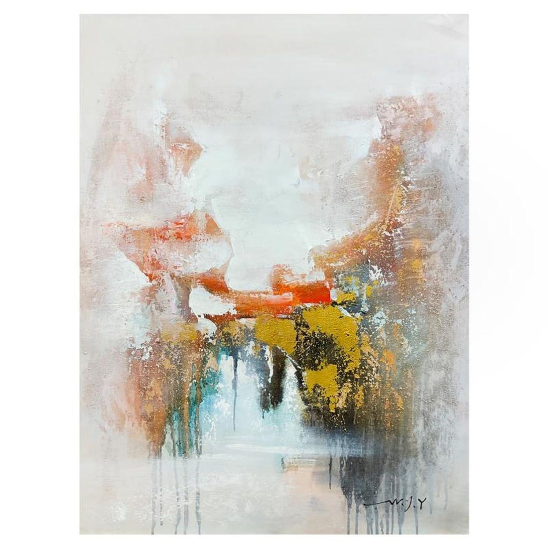 Mani, Original Acrylic Painting on Canvas (37" x 28"), Hand Signed with Letter of Authenticity: This is an original acrylic painting on canvas by Mani, hand signed by the artist. Includes Letter of Authenticity. Measures approx. 37" x 28" (image).