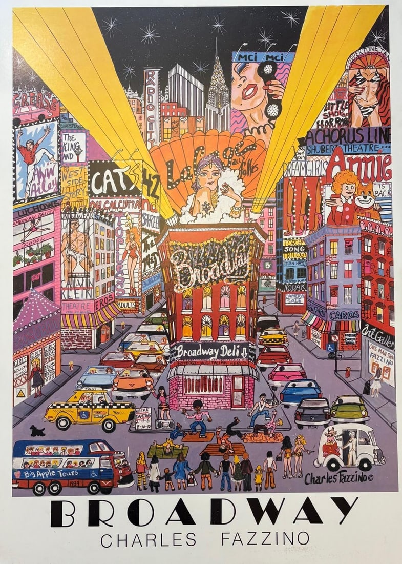 Charles Fazzino- Offset on panel board: Artist: Charles Fazzino. Medium: Offset on panel board. Size: 30" x 40". Reference#: 87278.