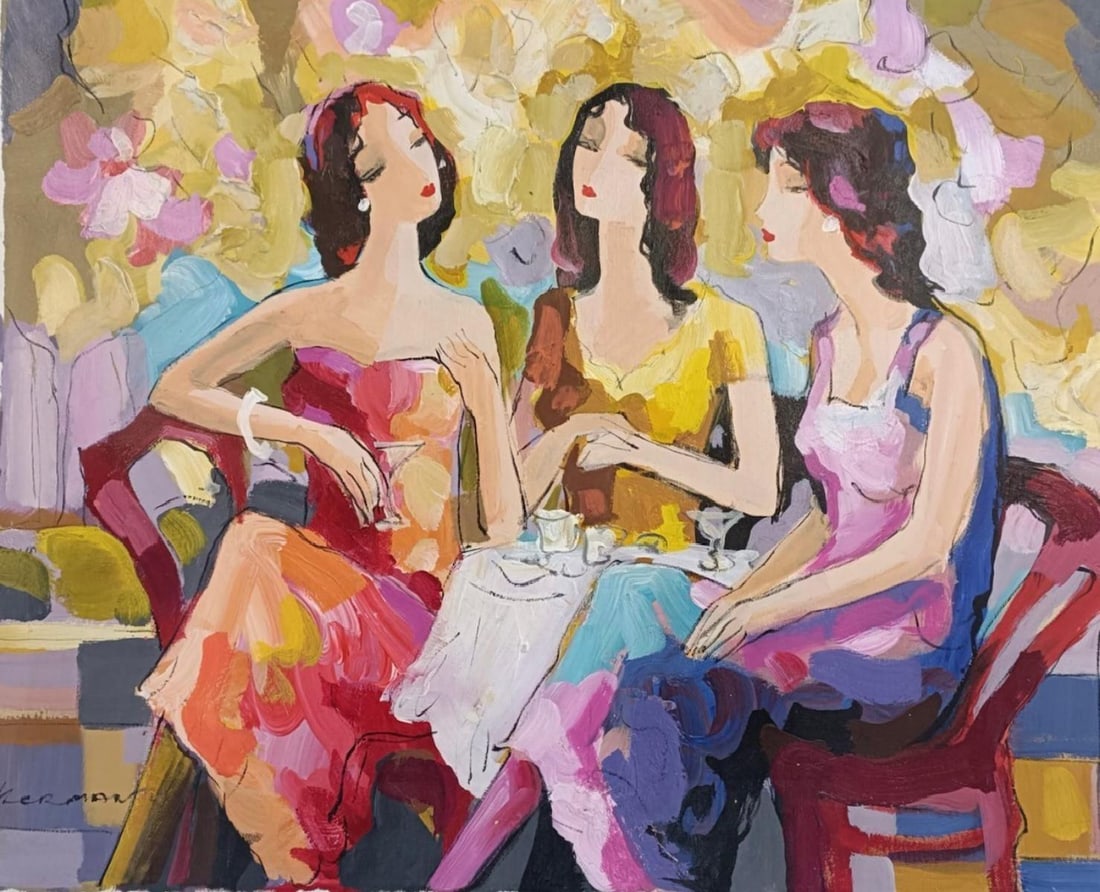 Michael Kerman- Original acrylic painting: Artist: Michael Kerman. Medium: Original acrylic painting. Measures approx. 24" x 32" (framed). Signature: Hand Signed by artist. Reference#: 82599.