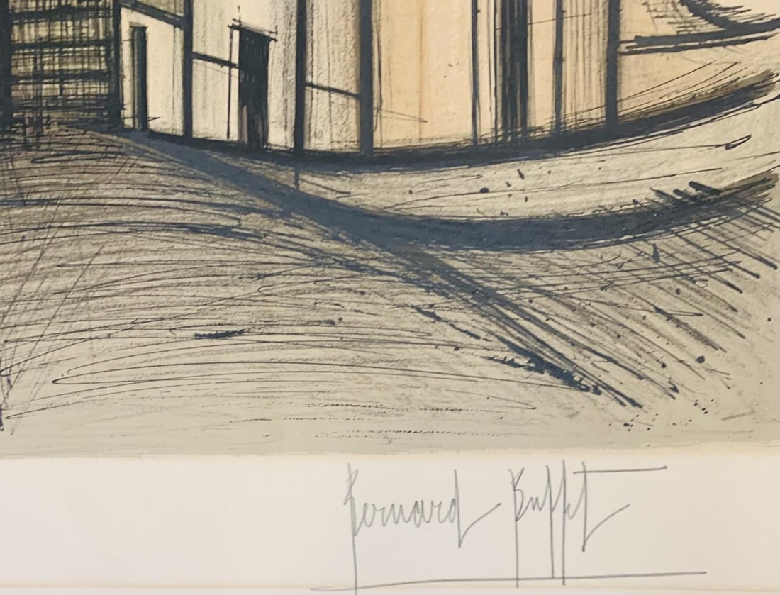 Bernard Buffet- lithograph on paper "Windmill" - 3