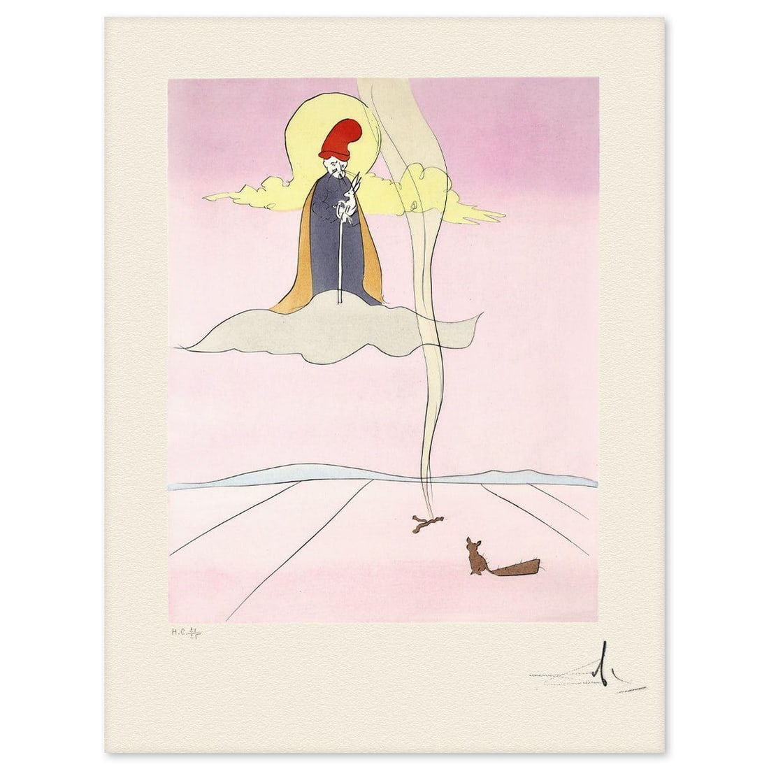 Salvador Dali- Etching "Jugoye" (1 of 3)