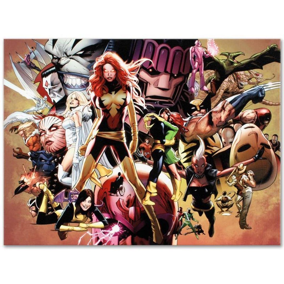 Marvel Comics "Uncanny X-Men #544" Numbered Limited Edition Giclee on Canvas by Greg Land with COA.: A piece of comic book history, this limited edition, from original art by Greg Land, depicts classic Marvel characters. Greg Land entered the comic industry in the 90s as a comic book penciler. Curren