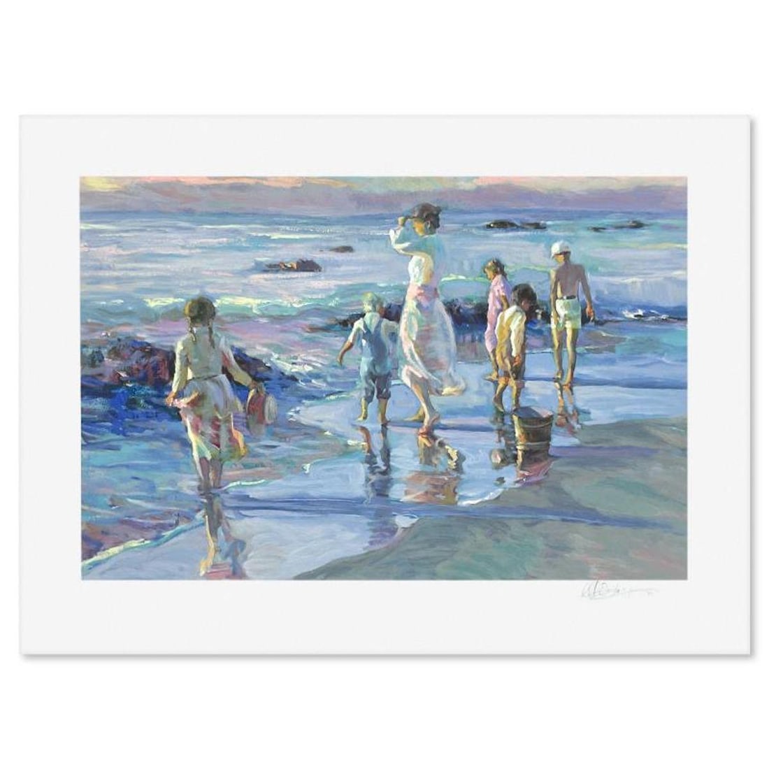 Don Hatfield, "On the Horizon" Limited Edition Printer's Proof Serigraph, Numbered and Hand Signed: On the Horizon is a limited edition printer's proof serigraph on paper by Don Hatfield, numbered and hand signed by the artist. Includes Letter of Authenticity. Measures approx. 21.5" x 29" (border),