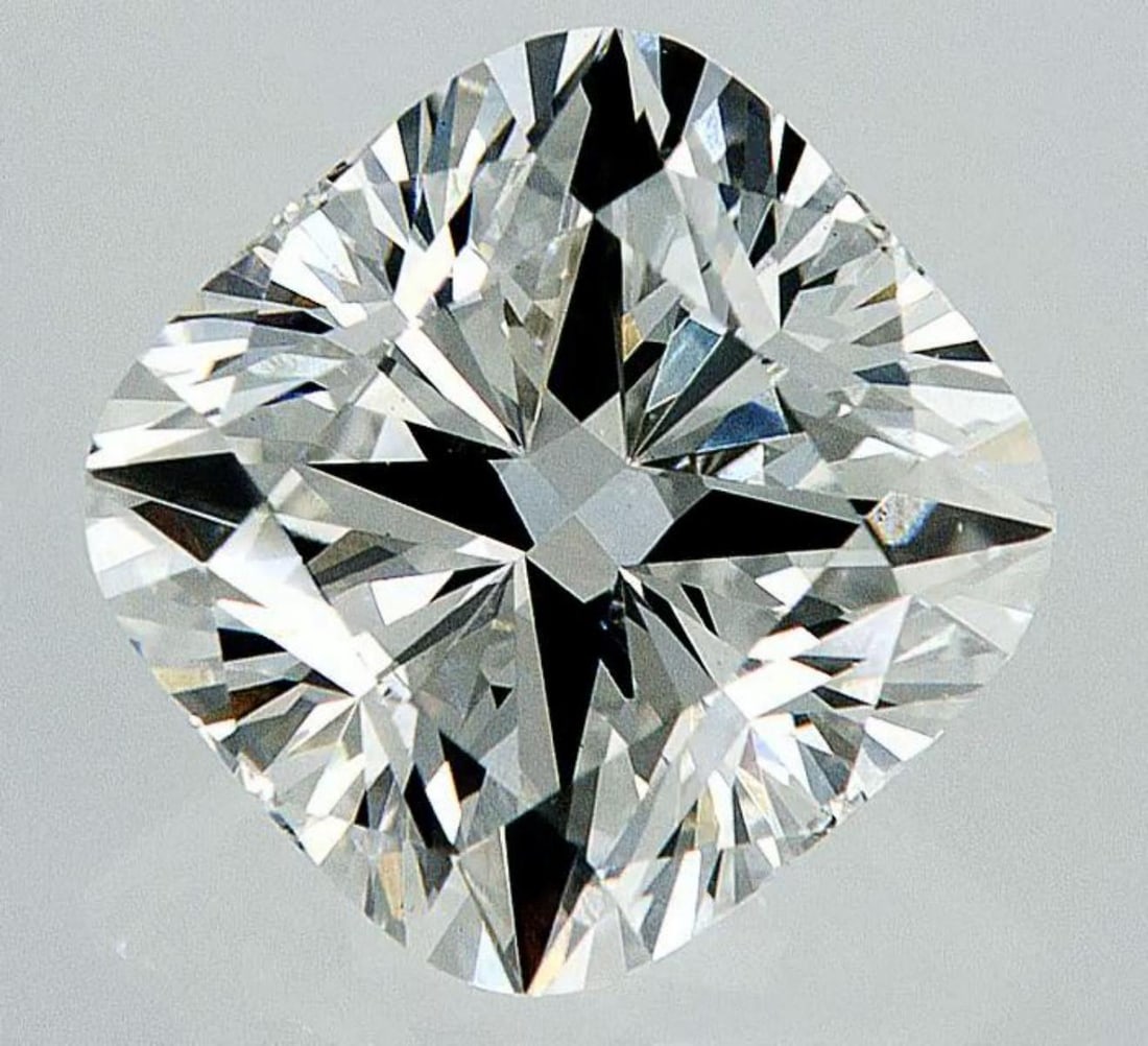 Lab Grown 1.5 ct, Color F/VS1 IGI Graded Diamond: Lab/Natural Diamond: Lab Carat Weight: 1.5 Color Grade: F Clarity Grade: VS1 Model: SQUARE CUSHION MODIFIED BRILLIANT Fluorescence: None Polish: Excellent Symmetry: Excellent Size: 6.71 X 6.51 X 4.54