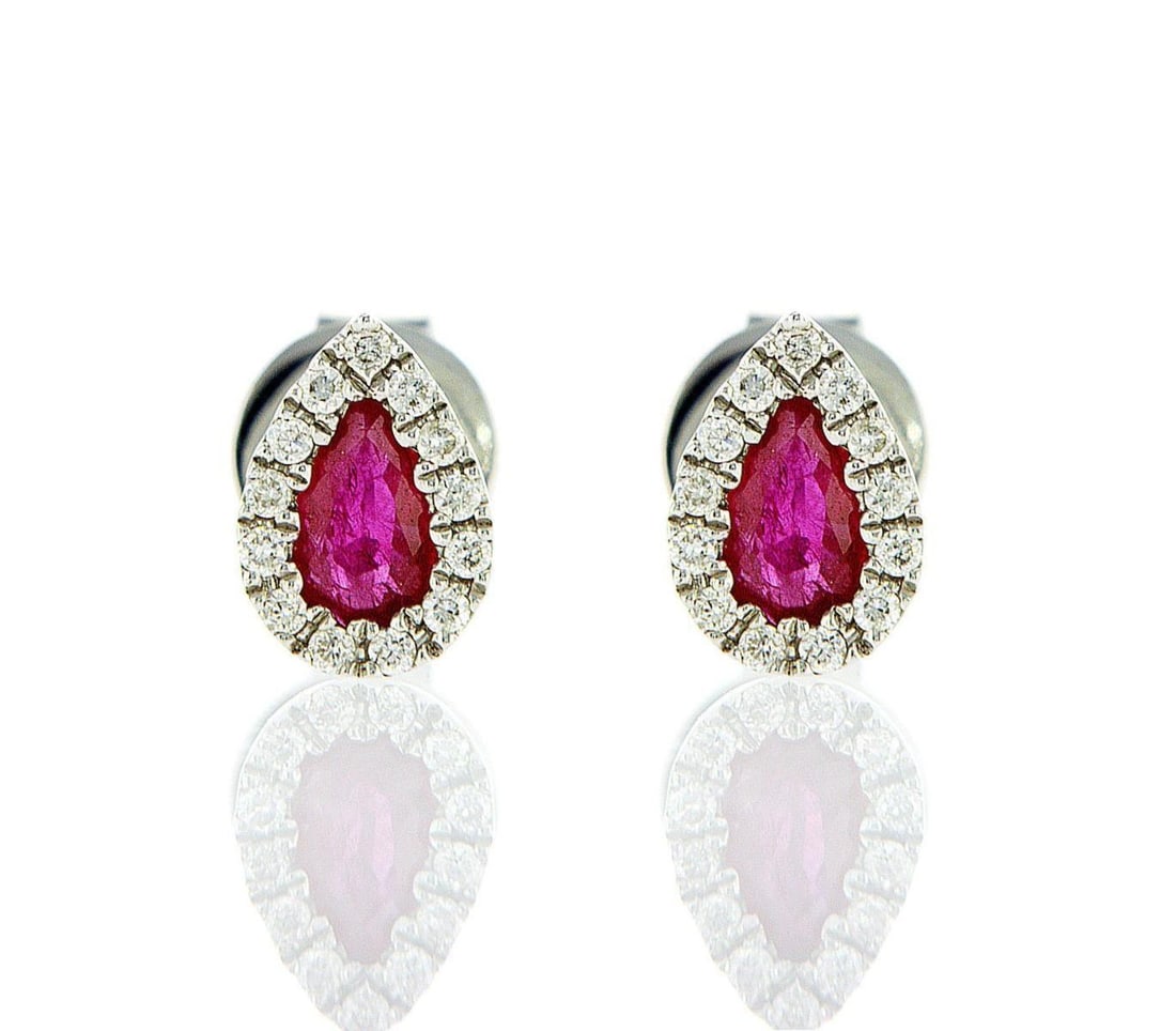 14kt White Gold 0.1ctw Diamond Earrings (1 of 1)