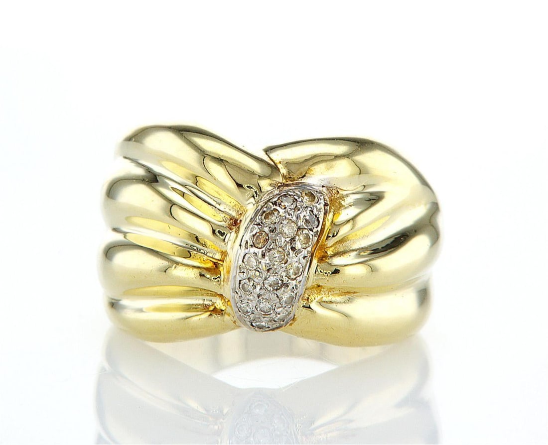 14kt Yellow Gold 0.17ctw Diamond Ring (1 of 2)