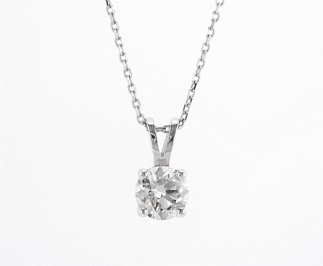 14kt White Gold 1.06ctw Diamond Necklace (1 of 2)