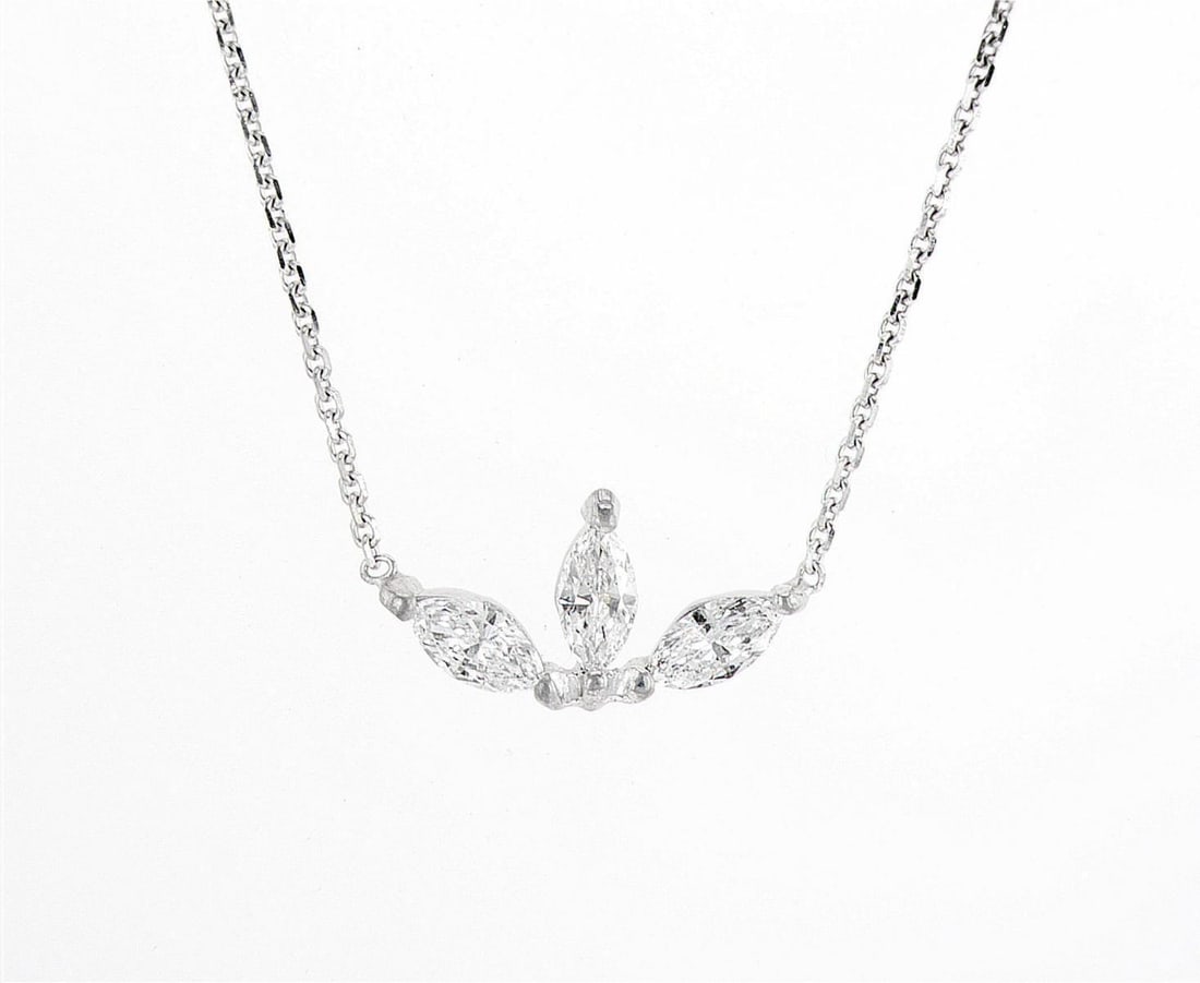 14kt White Gold 0.47ctw Diamond Pendant (1 of 2)