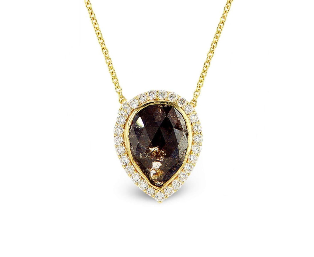14kt Yellow Gold 4.05ctw Diamond Pendant: Jewelry Description Description: One 14k yellow gold pendant, set with lab grown and natural diamonds. Jewelry Weight: 3.95 Grs Total Diamonds Weight: 4.05 Cts Precious Metal: 14kt Yellow Gold Certifi