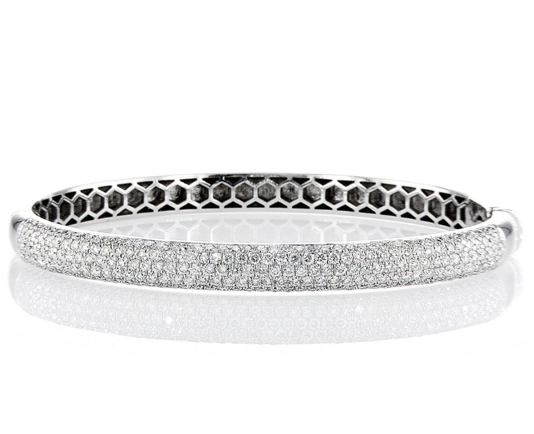 18kt Rose Gold 2.3ctw Diamond Bangle (1 of 2)