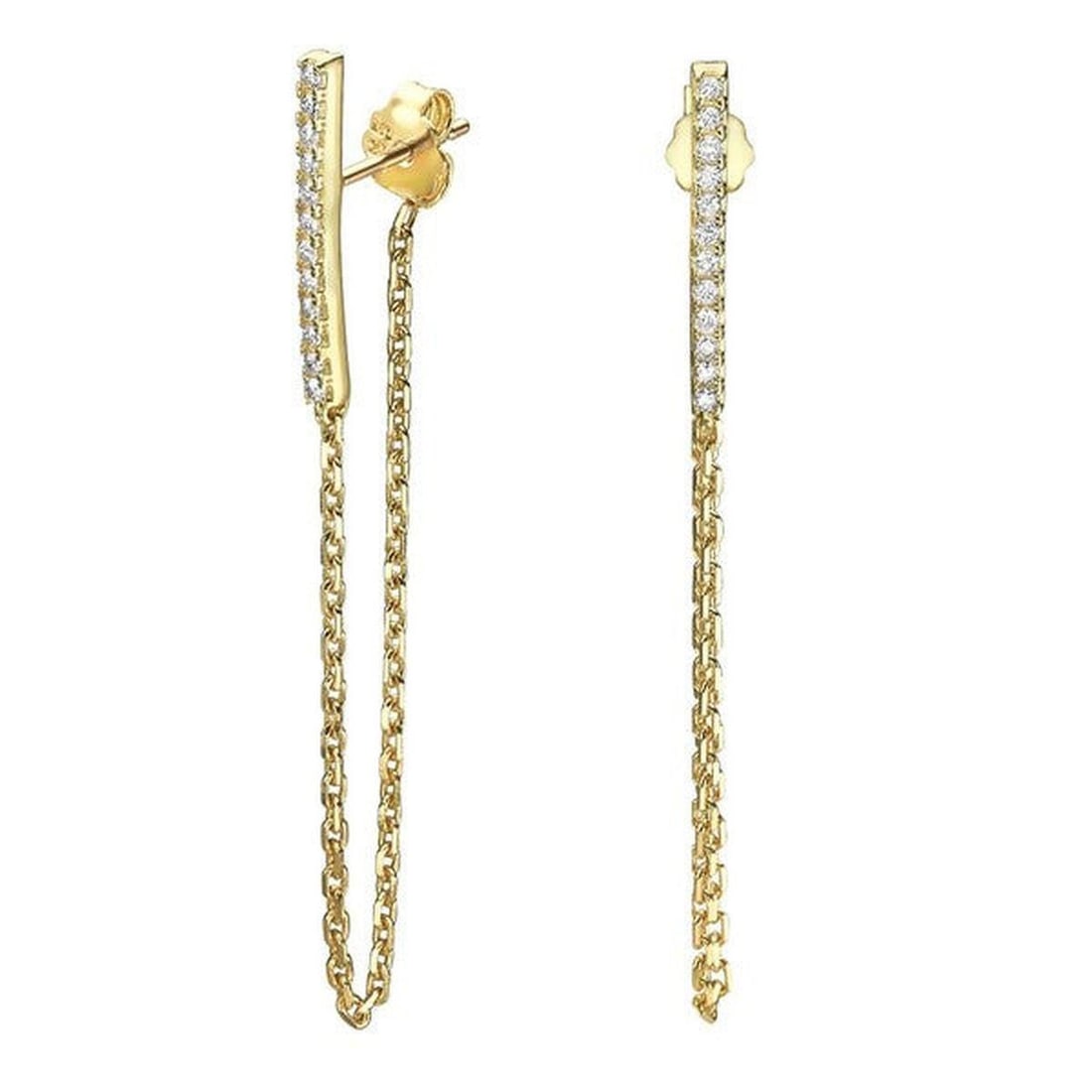 14kt Yellow Gold 0.13ctw Diamond Earrings (1 of 1)