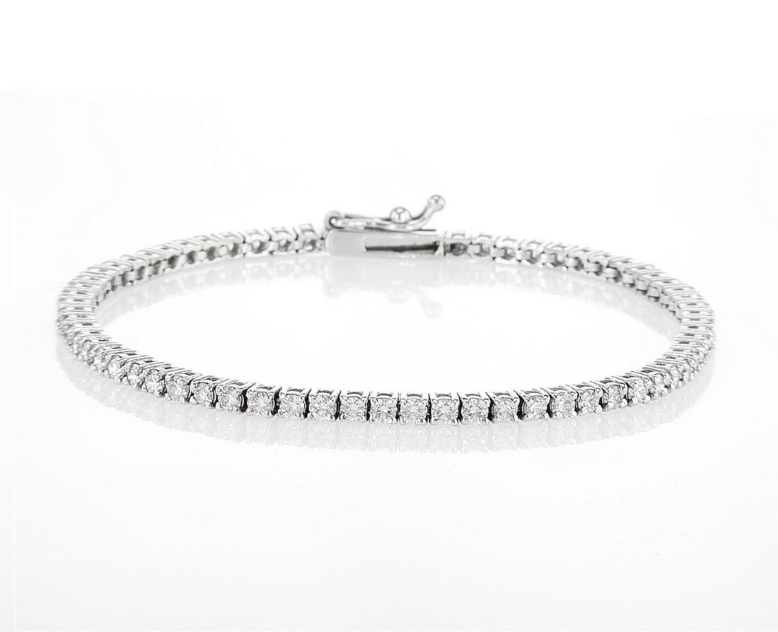 14kt White Gold 4.67ctw Diamond Bracelet (1 of 2)