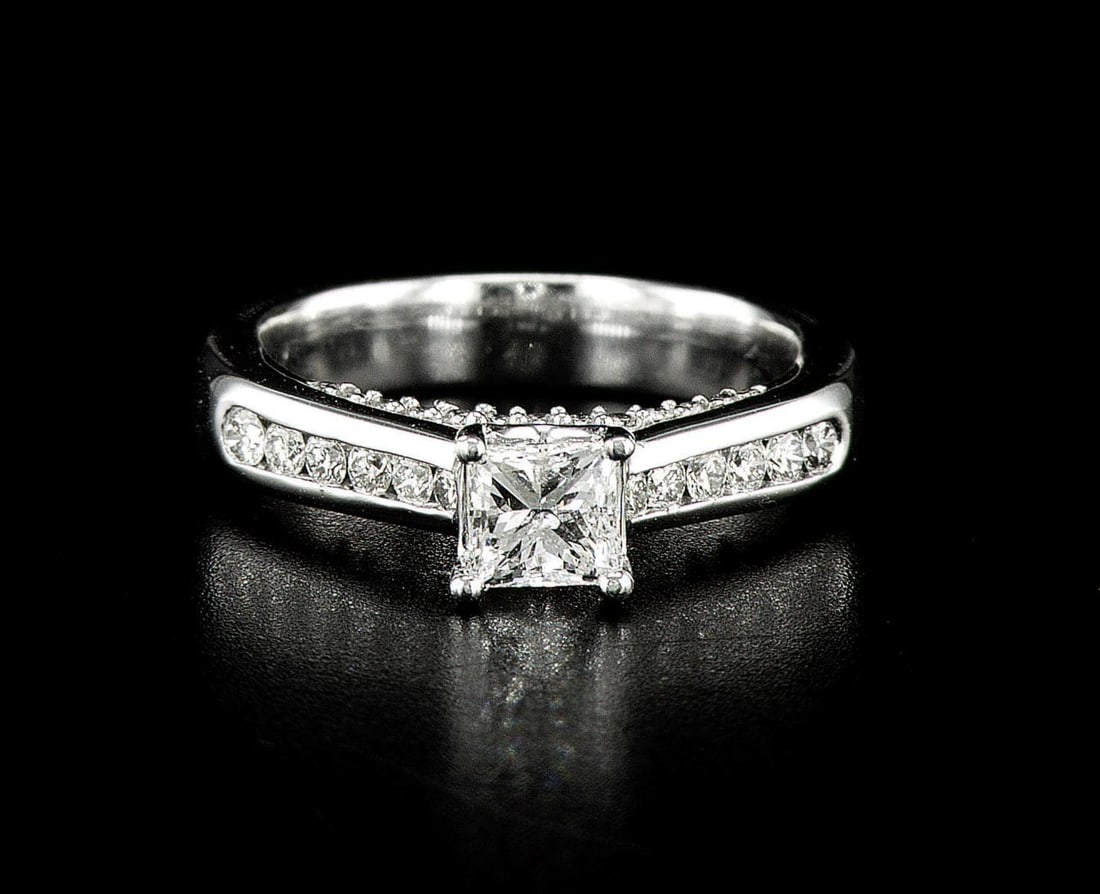 14kt White Gold 1.03ctw Diamond Ring (1 of 2)