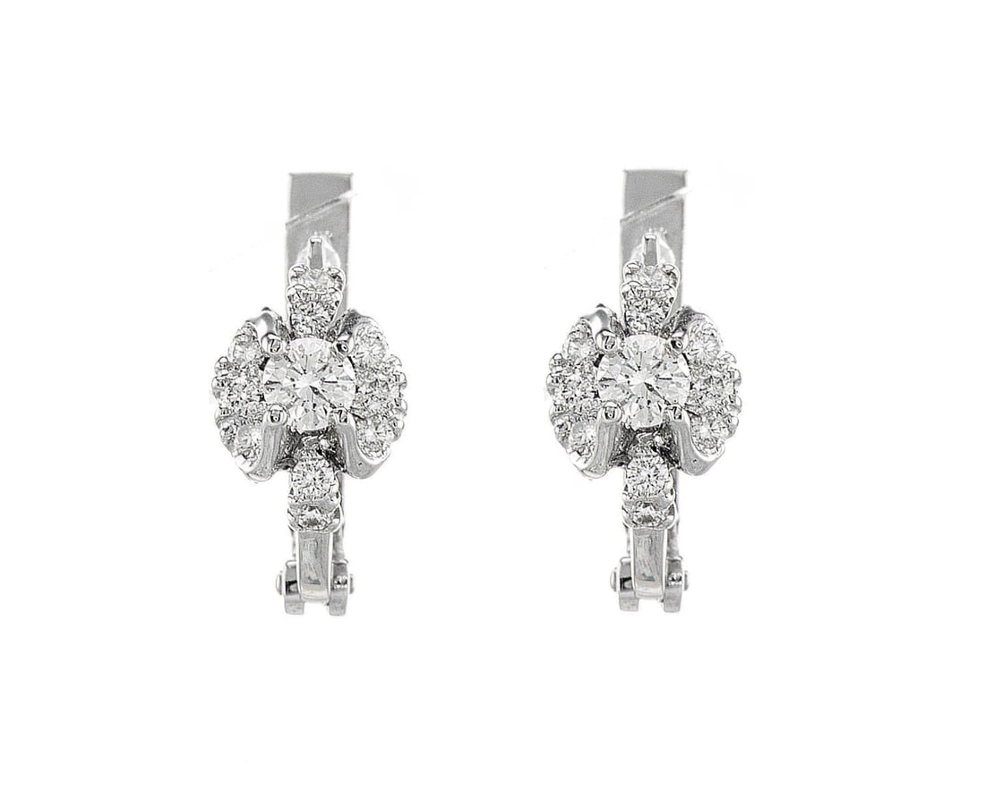 18kt Yellow Gold 0.4ctw Diamond Earrings (1 of 2)