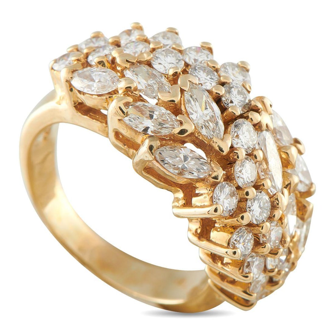 14K YELLOW GOLD 2.46CT DIAMOND RING (1 of 4)