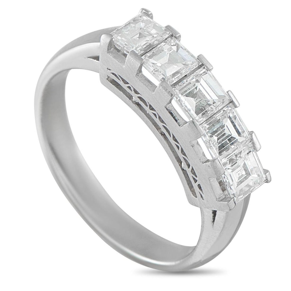 PLATINUM 1.20CT DIAMOND RING (1 of 4)