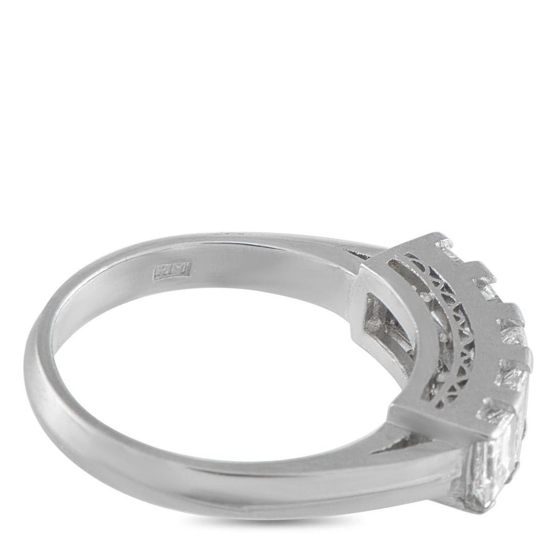 PLATINUM 1.20CT DIAMOND RING - 4