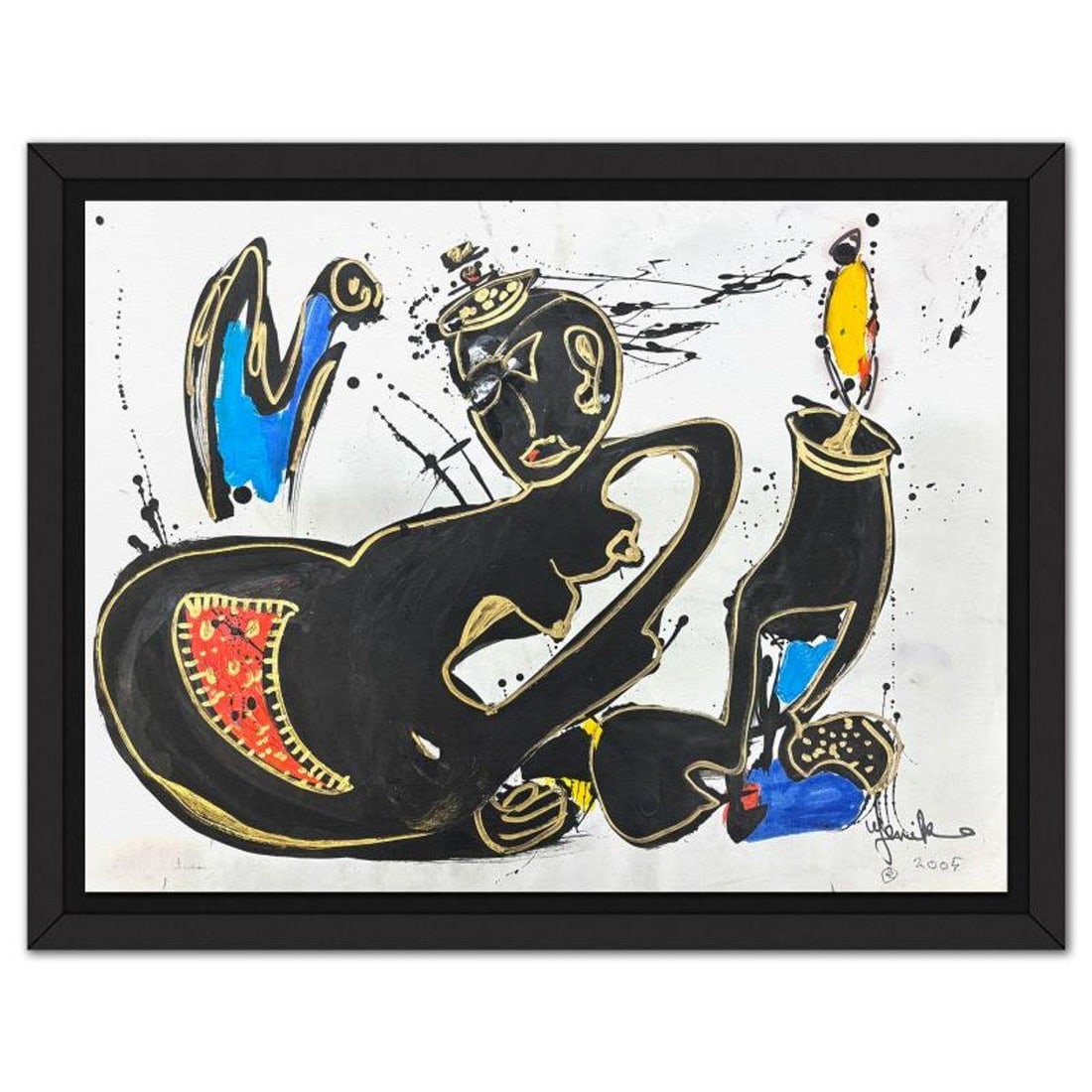 Jenik Cook, Framed Hand Signed Original Painting with Letter of Authenticity. (1 of 2)