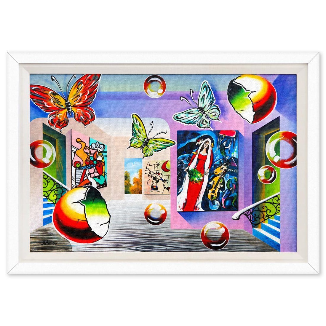 Alexander Astahov- Original Oil on Canvas "Through the Surreal Portal" (1 of 3)