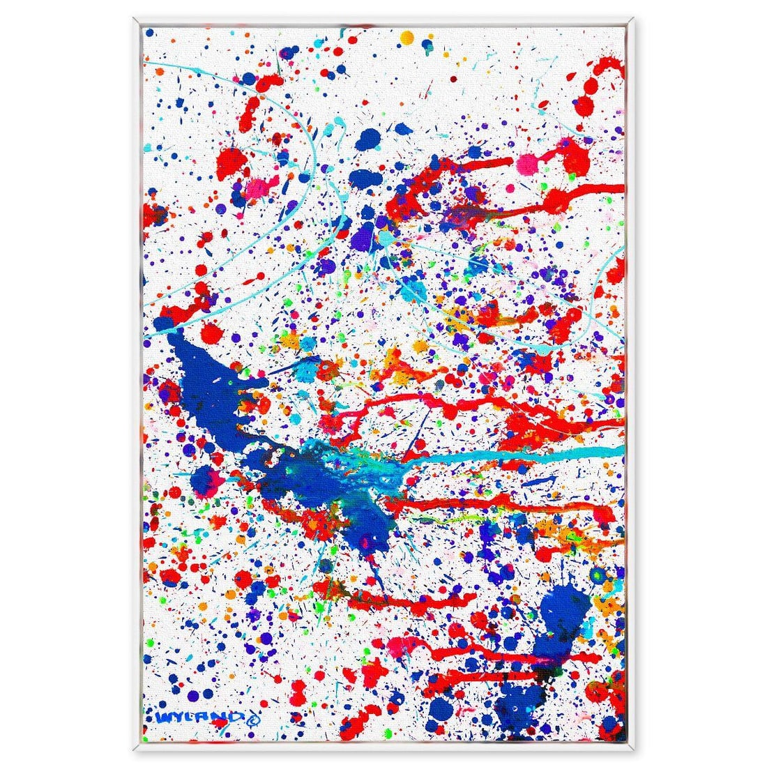 Wyland- Original Painting on Canvas "Playful Marine Life Forms" (1 of 2)