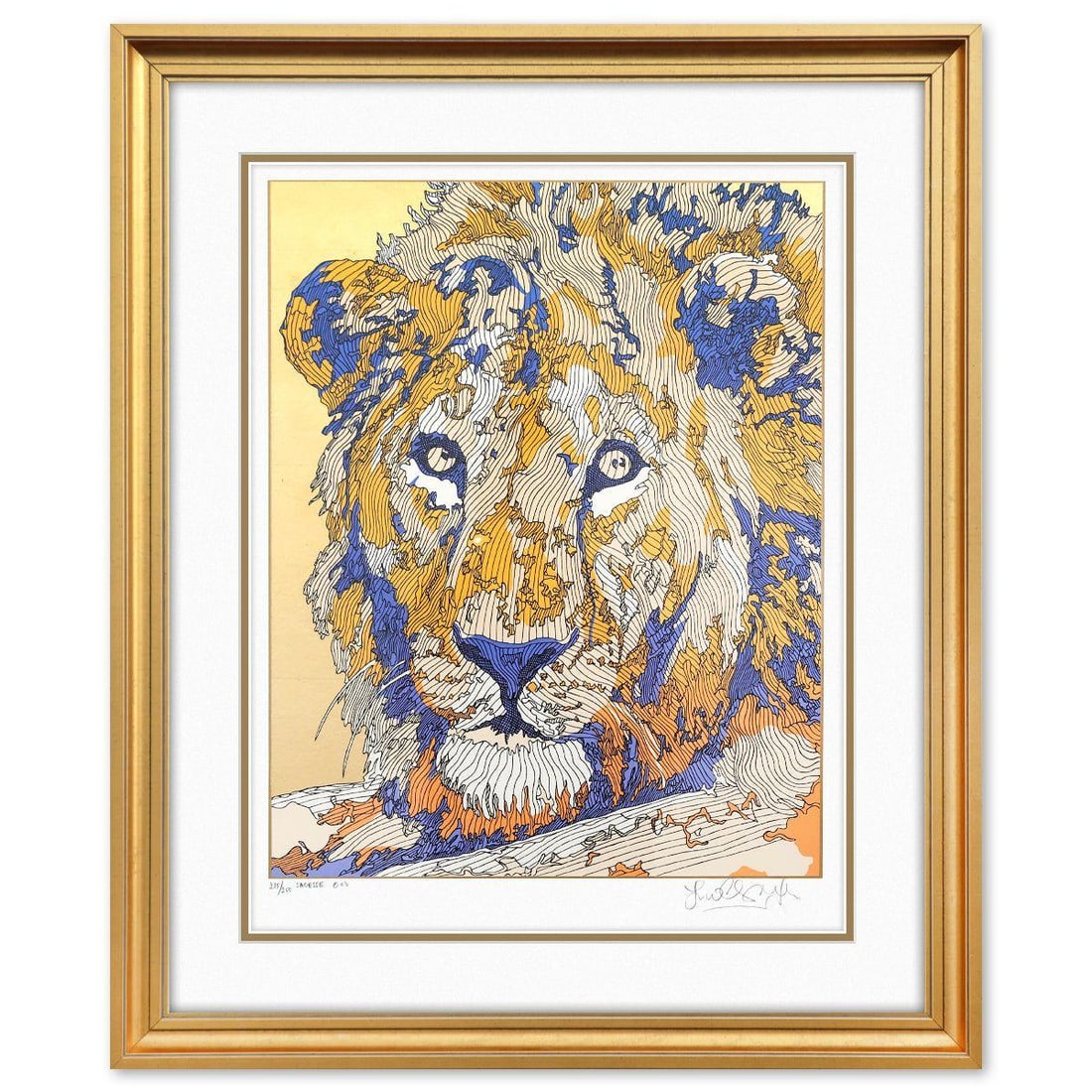 Guillaume Azoulay- Original Etching with Gold Leaf "Sagasee" (1 of 3)