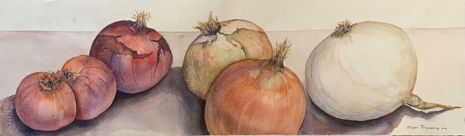 Flor trconis- Original watercolor on paper (1 of 2)