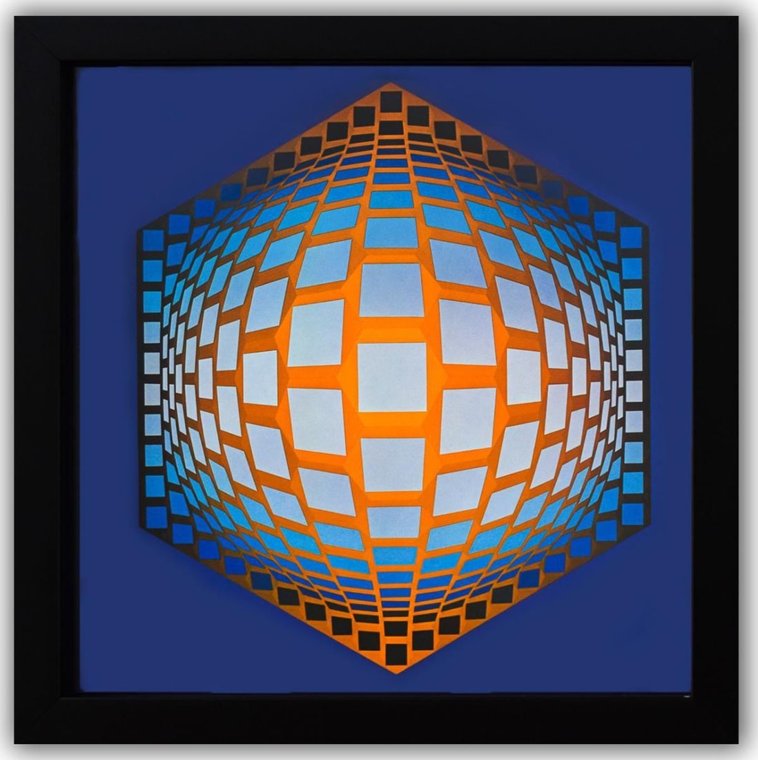 Victor Vasarely- Heliogravure Print "Tegla - Hat" (1 of 1)