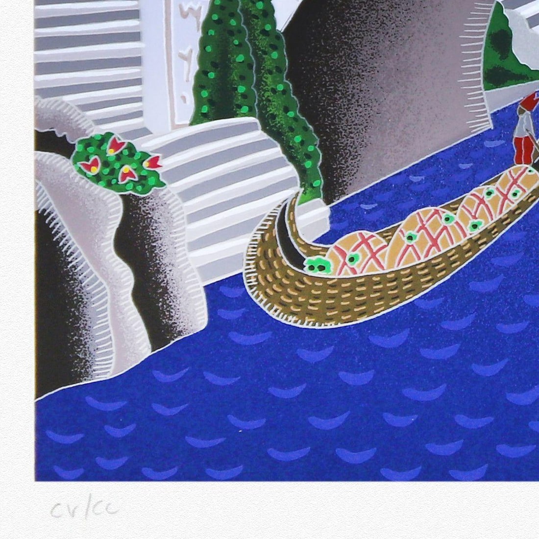 Thomas Mcknight- Serigraph "Classical Bridge" - 3