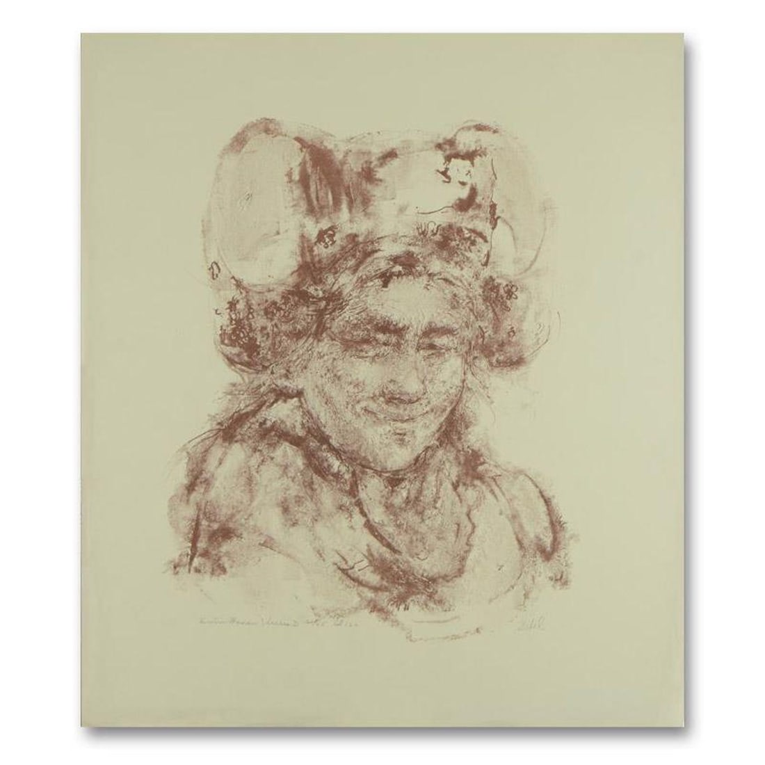 Edna Hibel (1917-2014), "Breton Woman" Limited Edition Lithograph, Numbered and Hand Signed with (1 of 2)