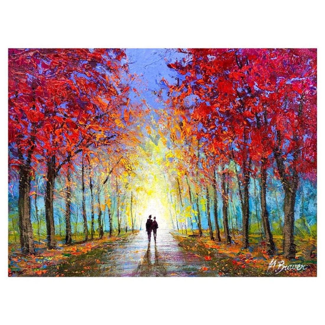 Mark Braver, Original Oil Painting on Canvas, Hand Signed with Letter of Authenticity.: This is an original oil painting on canvas by Mark Braver, hand signed by the artist. Includes Letter of Authenticity. Measures approx. 11" x 16" (image).